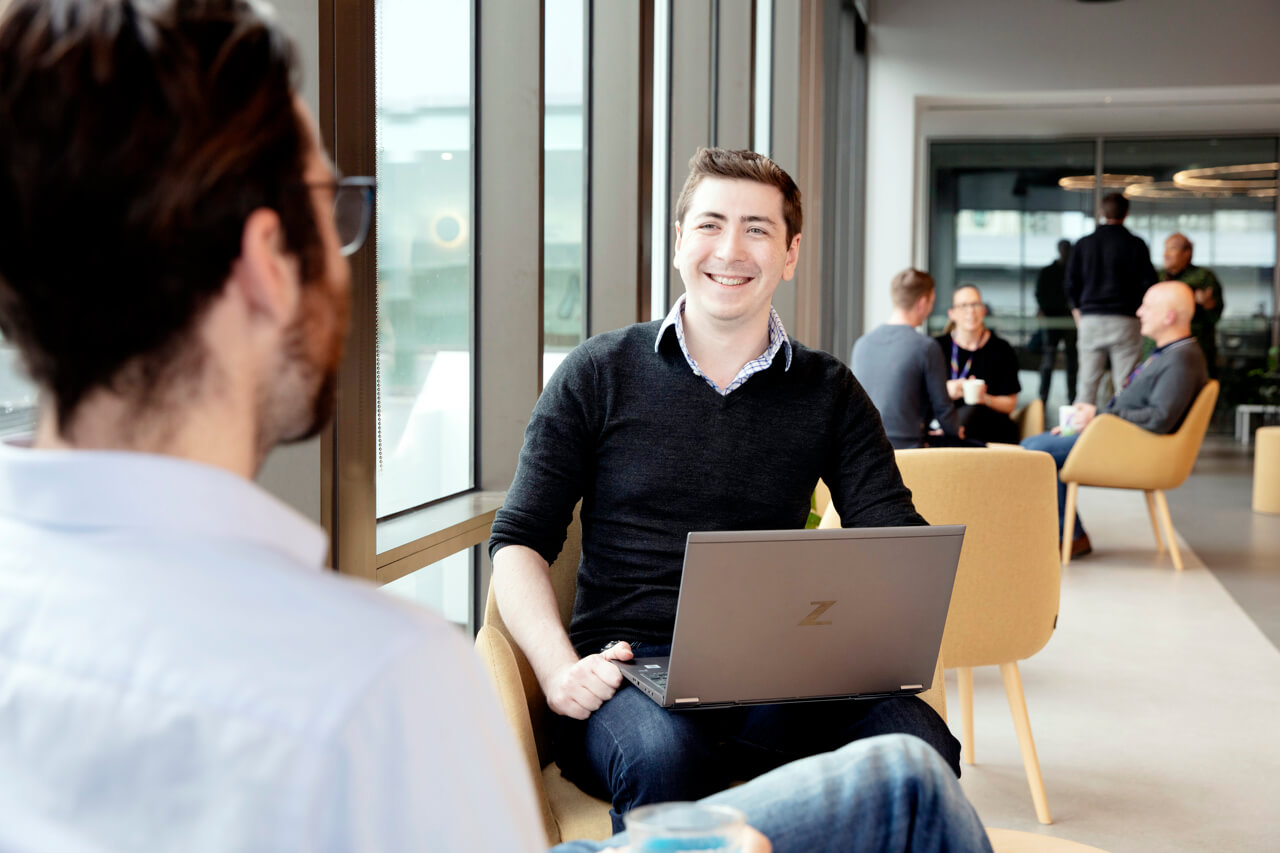 Corporate Lifestyle Photography Relaxed natural office worker in Melbourne