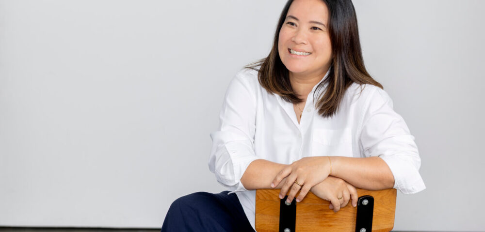 Professional personable relaxed headshot of Melbourne children's author