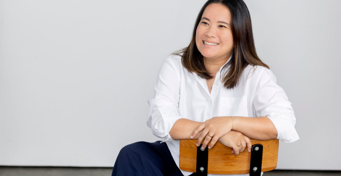Professional personable relaxed headshot of Melbourne children's author